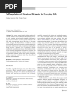 Guerrero-Witt - Wood.2010 Self-Regulation of Gendered Behavior in Everyday Life