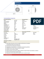 Datasheet - Evaporator