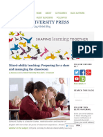 Mixed-Ability Teaching - Preparing For A Class and Managing The Classroom - Oxford University Press