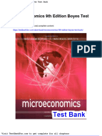 Microeconomics 9th Edition Boyes Test Bank