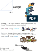 Lab 1 Come Microscope