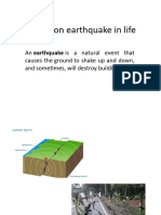 Definition Earthquake in Life