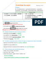 L&#039 Attribut Du Sujet (Cahiers d&#039 Activités)