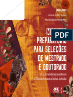 Manual Preparatório para Seleções de Mestrado e Doutorado: Um Guia Metodológico Destinado Às Ciências Humanas e Sociais Aplicadas