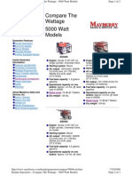 Honda 5000watt Comparison