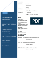 Curriculum Vitae: Datos Personales