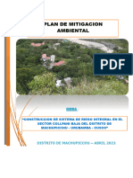 Plan de Mitigacion Ambiental Collpani Baja