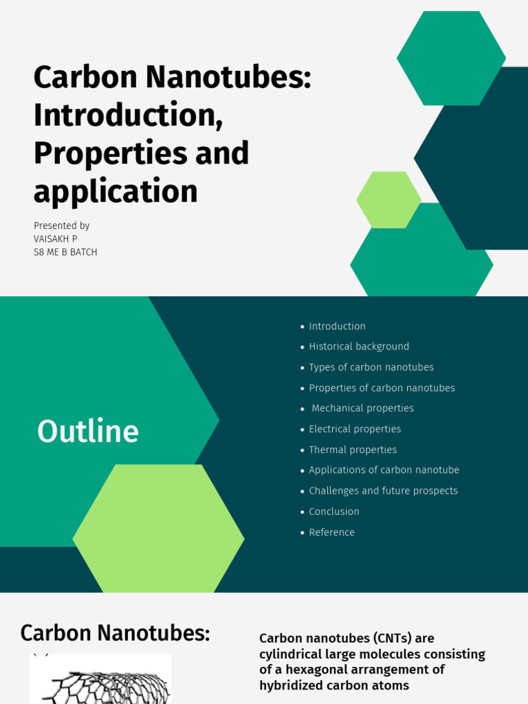 Carbon Nanotubes: Properties & Applications | PDF | Carbon Nanotube ...