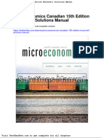 Microeconomics Canadian 15th Edition Mcconnell Solutions Manual