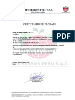 Certificado de La Cruz