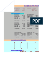 Beam Design With Frame Analysis: Load Calculation