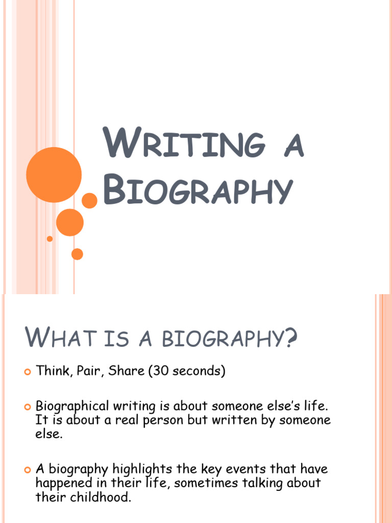 English Writing A Biography | PDF