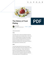 Brief History of Food Plating