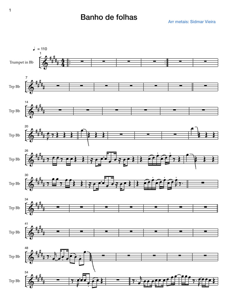 Banho De Folhas 2 Pdf Instrumentos De Metal Jazz