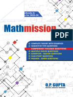 Mathmission For Xii (2023-24) - O.P. Gupta