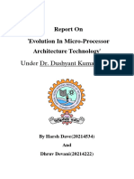 Report On 'Evolution in Micro-Processor Architecture Technology'