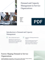 Demand and Capacity Management in Service Organizations 1
