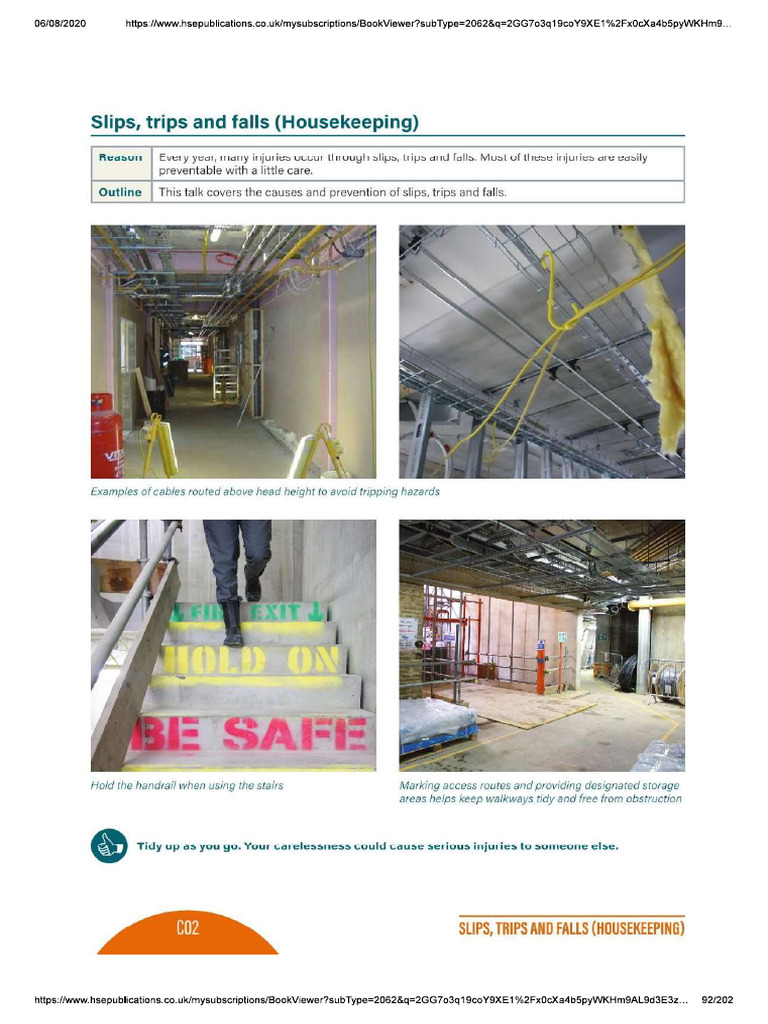 TBT Housekeeping, Slips, Trips & Falls PDF