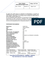 Ficha Tecnica Hipoclorito de Sodio D Yilop-2018