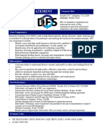 DFS Federal Capability Statement