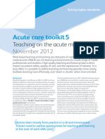 Acute Care Toolkit 5 - Teaching On The Acute Medical Unit