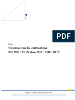 Note Transition ISO 9001 14001 v2015