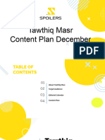 Tawthiq Masr Content Plan December