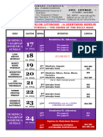 Ordinea Sfintelor Liturghii /A Szentmise Rendje: Duminica Vasárnap Domenica Sunday