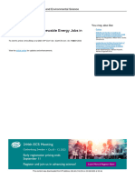 Tracking Potential Renewable Energy Jobs in