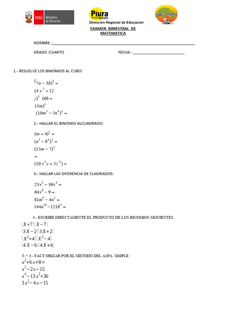 examen-bimestral-de-cuarto-pdf