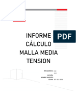 Informe Cálculo Malla Media Tension