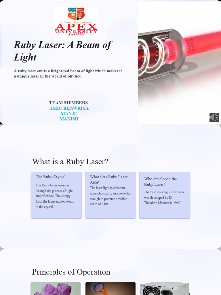 Ruby Laser-1 | PDF | Laser | Optics