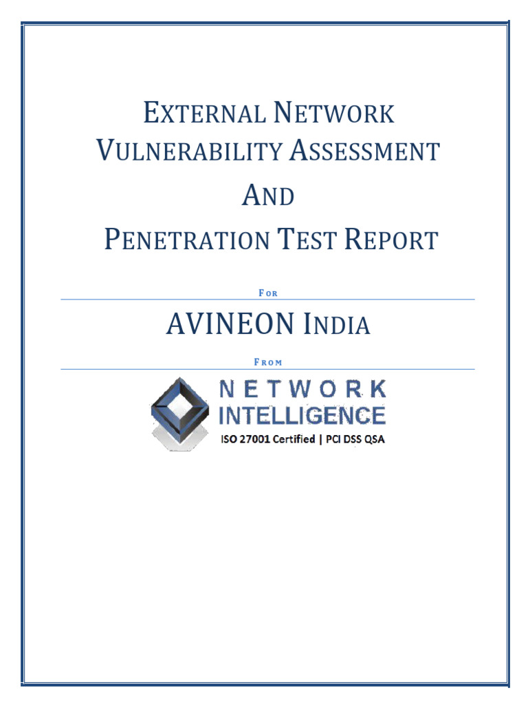 NII Avineon India VAPT Report | PDF | Transport Layer Security | Poodle