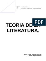 Teoria de La Literatura: Apunts. 1R Curs - Filologia Catalana. Aitana Ramiro Ferrando