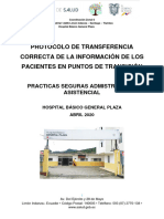 Trasferencia Correcta de La Informacionde Los Pacientes en Puntos de Trancision