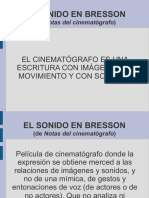 Bresson, El Cinematógrafo y El Sonido