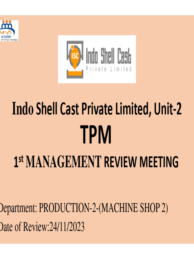 Indo Shell Cast Performance Review 2023 | PDF | Business Process ...