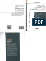 Primera Lección de Interpretación - Riccardo Guastini. Trad. César E. Moreno More. Edit. Zela. 1 Ed. Pp. 93. 2019 (Perú)