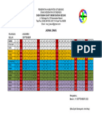 Jadwal Dinas Ruang Anggrek September