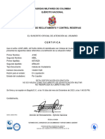 Certificado Libreta Militar