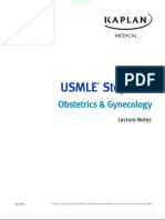 USMLE Step 2 CK Lecture Notes Obstetrics, Gynecology ATF