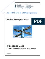 Ethics Exemplar Pack Postgraduate New