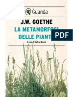 La Metamorfosi Delle Piante (Johann Wolfgang Goethe)