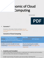 Economic of Cloud Computing