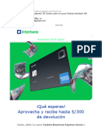 Hasta S300 de Devolución ? Carlos, Pide Tu Nueva Tarjeta Interbank ? y Aprovecha