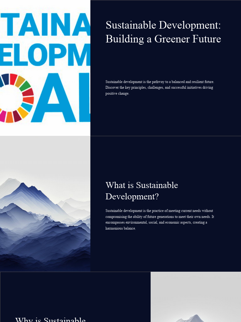 Sustainable Development Building A Greener Future | Download Free PDF ...