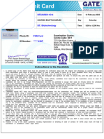 K162 P40 Admit Card