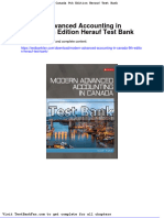 Modern Advanced Accounting in Canada 9th Edition Herauf Test Bank