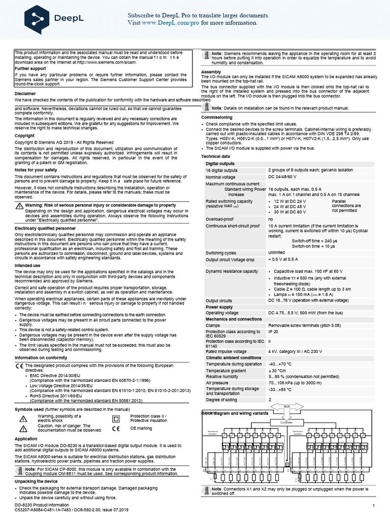 C53207A5084C481 - 1A7483 en | PDF | Direct Current | Electrical Wiring