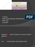Words in Connected Speech 2021